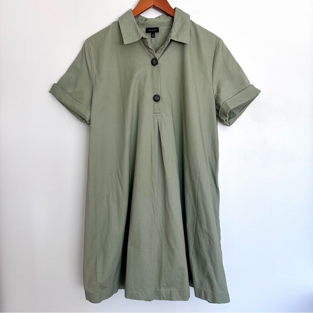 Who What Wear Sage Green Mini Dress Size XL - Picture 2 of 11